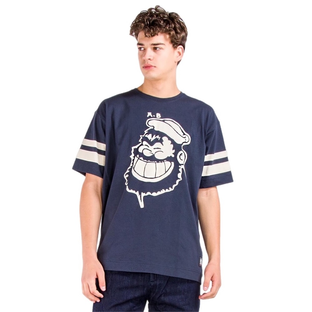 Scotch & Soda Brutus Ams Blauw Colab T-Shirt